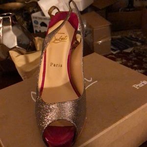 Louis Vuitton Glitter Mini Patent Heel